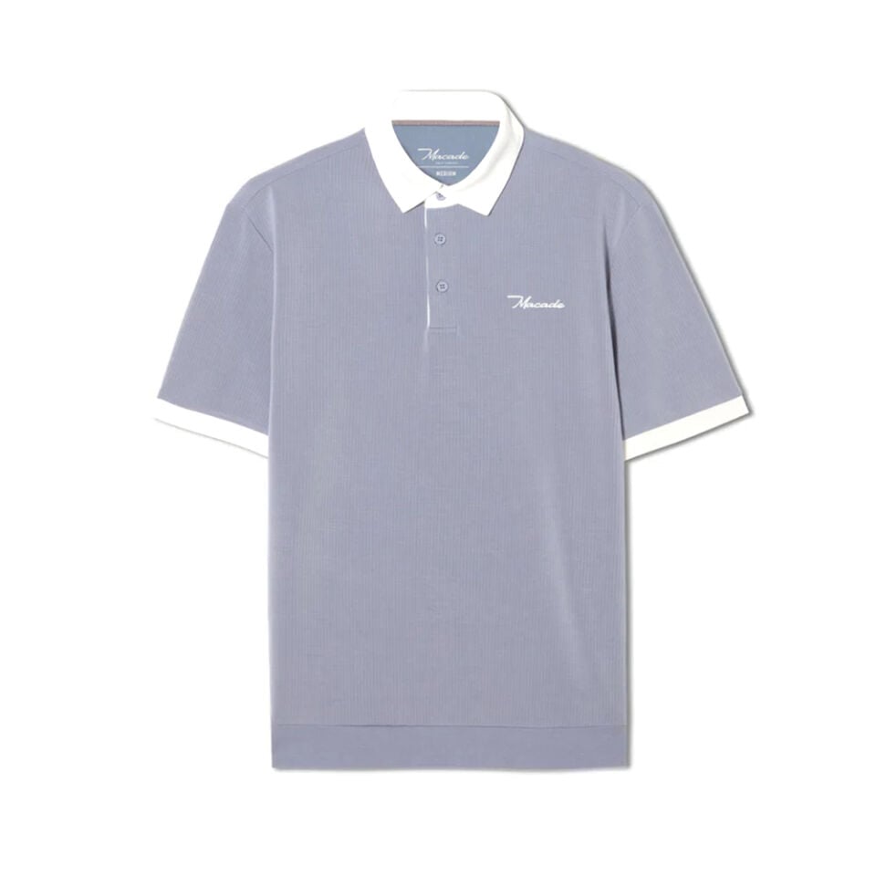 Macade Golf Gray AR Tech Polo Erkek T-Shirt Gri MPS2504102