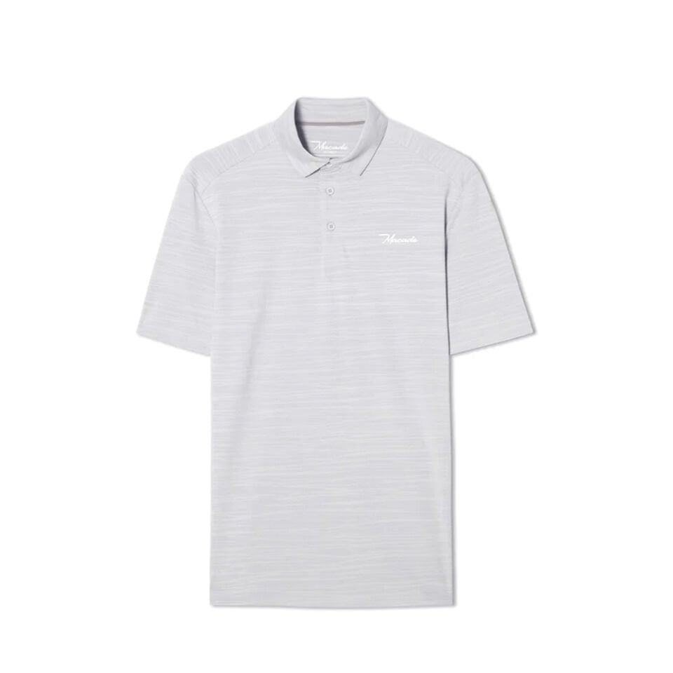 Macade Golf Flight Light Grey Polo Yaka Erkek T-Shirt Gri MPS2534902