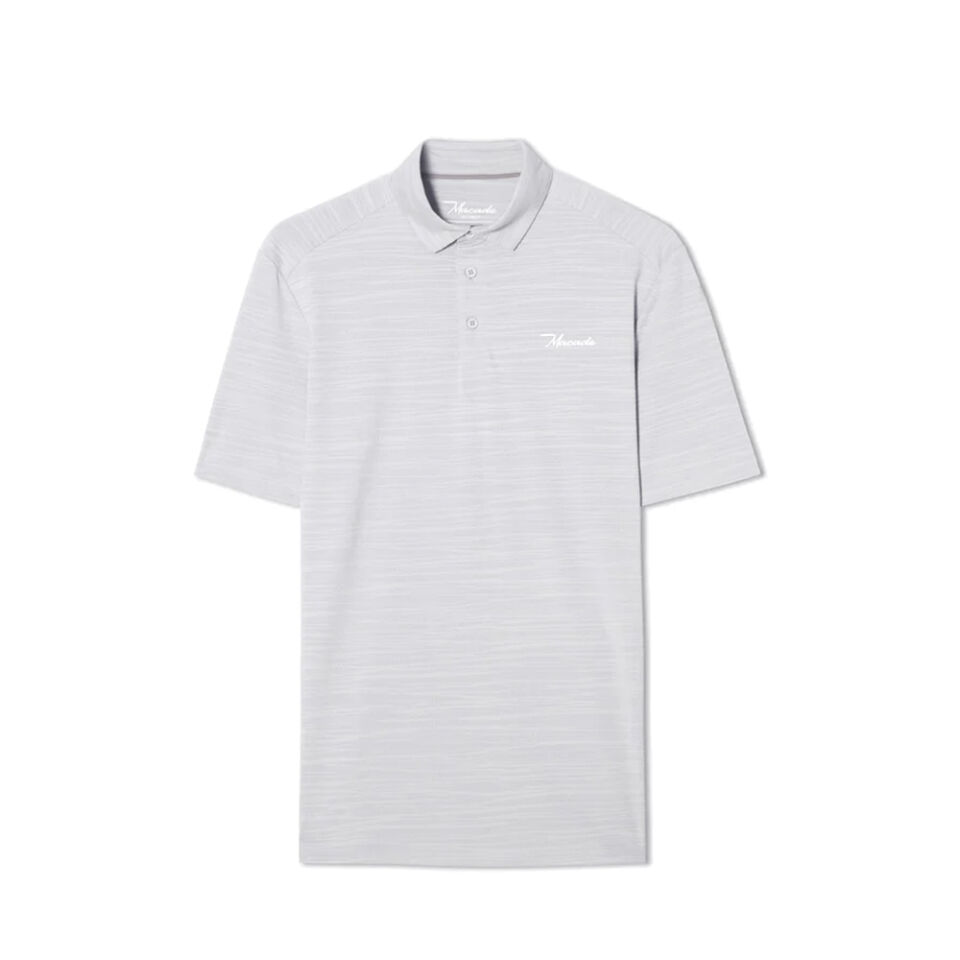Macade Golf Flight Light Grey Polo Yaka Erkek T-Shirt Gri MPS2534902