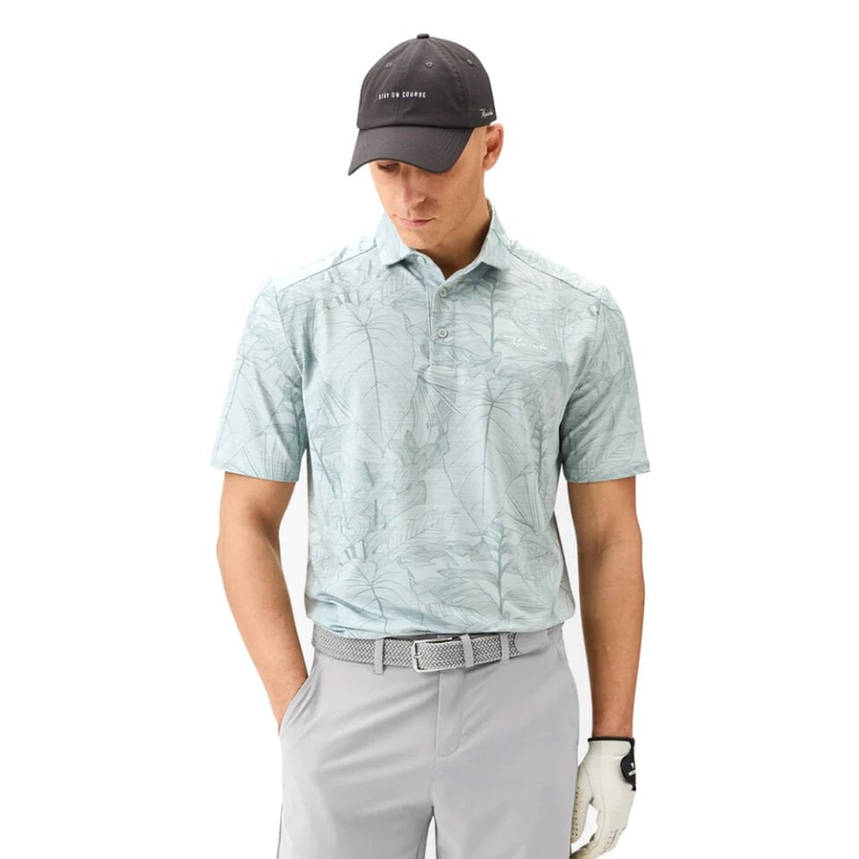 Macade Golf Flight Green Palm Erkek Polo T-Shirt MPS2634916