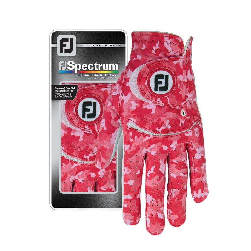FootJoy Spectrum Camo Kadın Golf Eldiveni 65800 Kırmızı