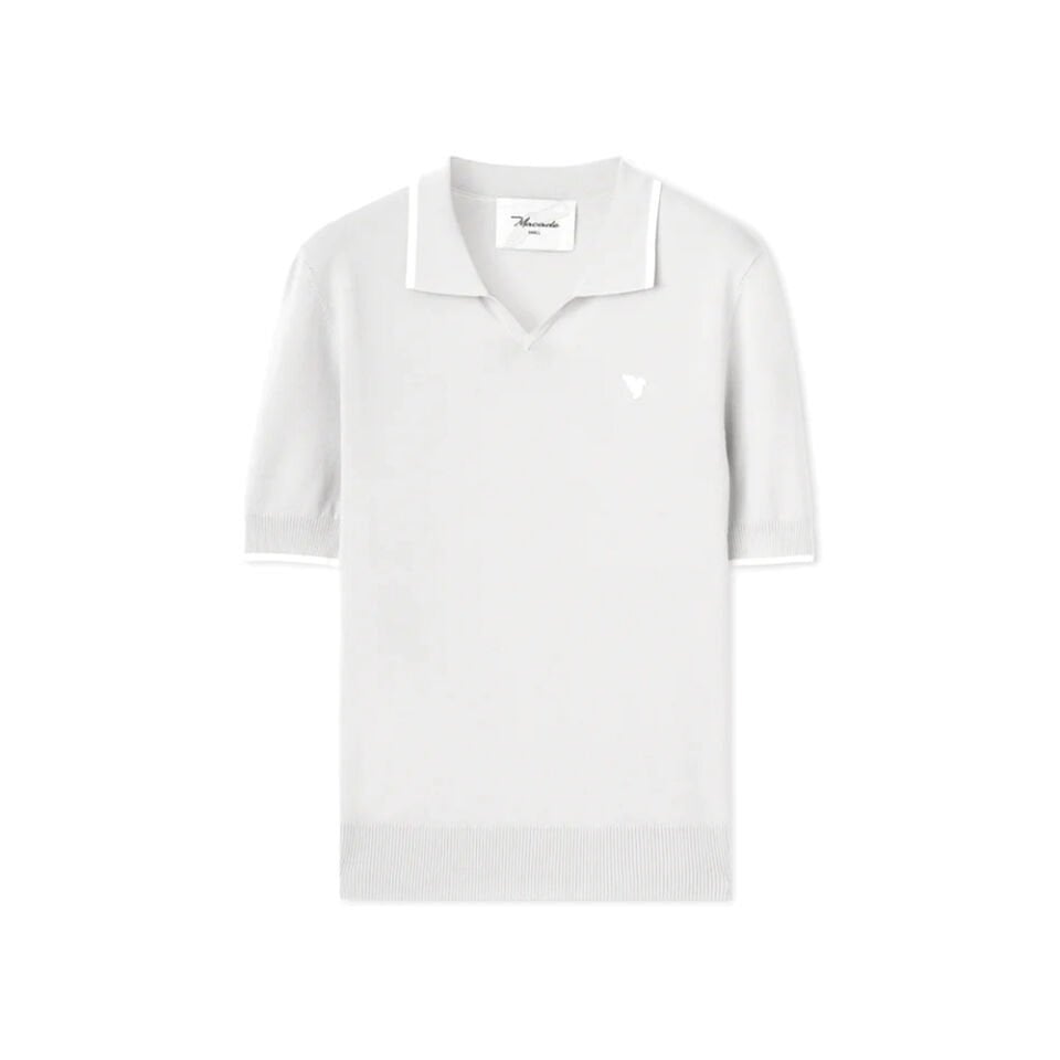 Macade Golf Vera Grey Cropped Polo T-Shirt WPO2651002 Gri