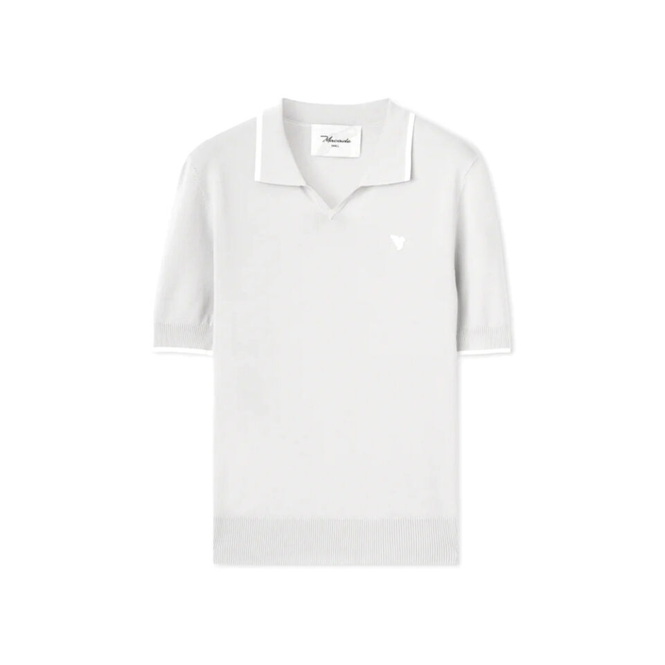 Macade Golf Vera Grey Cropped Polo T-Shirt WPO2651002 Gri