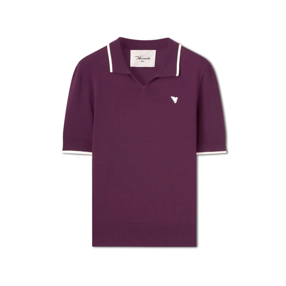 Macade Golf Vera Mauve Cropped Polo T-Shirt WPO2651018 Mürdüm