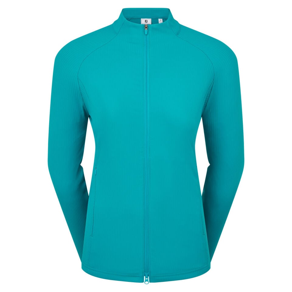 FootJoy Full-Zip Rib Midlayer Kadın Koro Mavi 39414