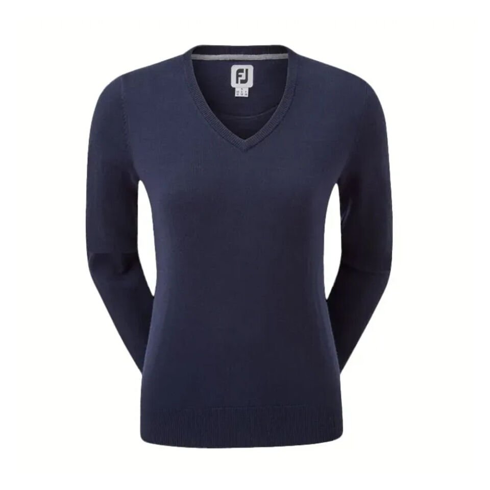 FootJoy Yün Karışımlı Kadın Golf Kazak 96051 Lacivert