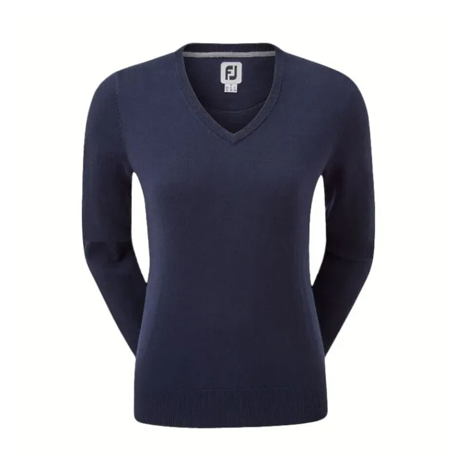 FootJoy Yün Karışımlı Kadın Golf Kazak 96051 Lacivert