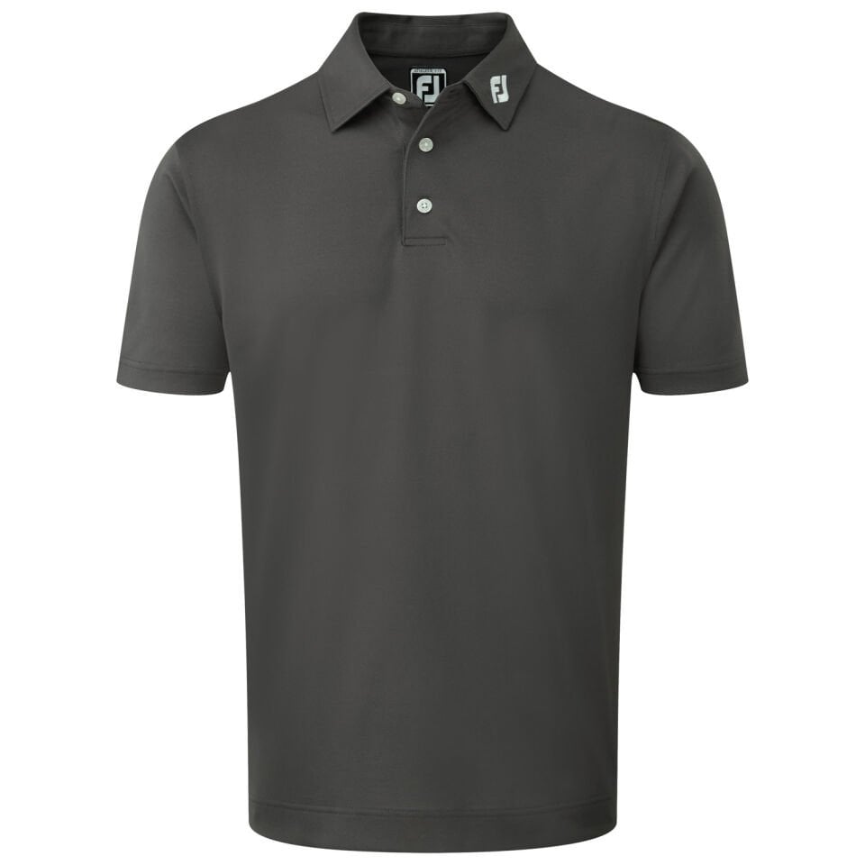 FootJoy Stretch Pique Solid Erkek Golf T-Shirt 92420 Charcoal