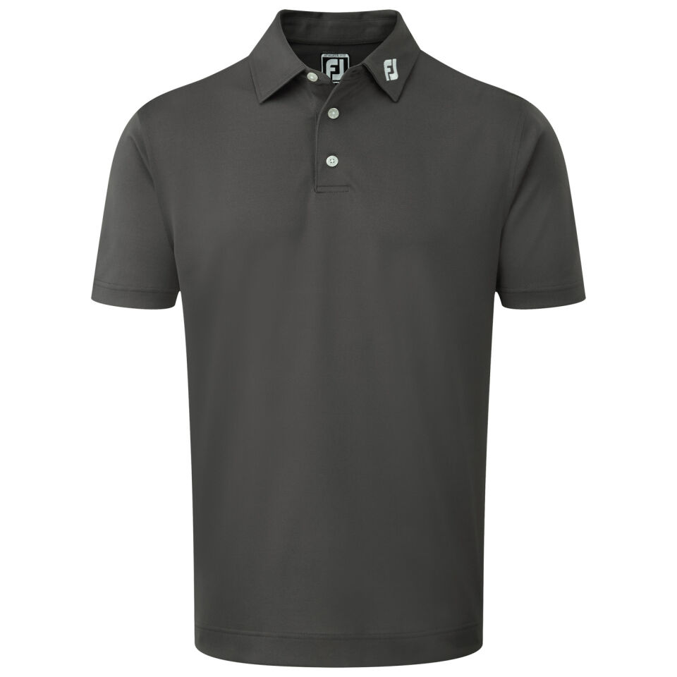 FootJoy Stretch Pique Solid Erkek Golf T-Shirt 92420 Charcoal