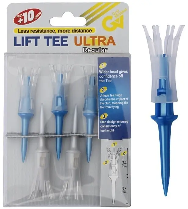 Tabata Golf Vitalshot 69mm 5'li Tee Ultra Regular Renkli