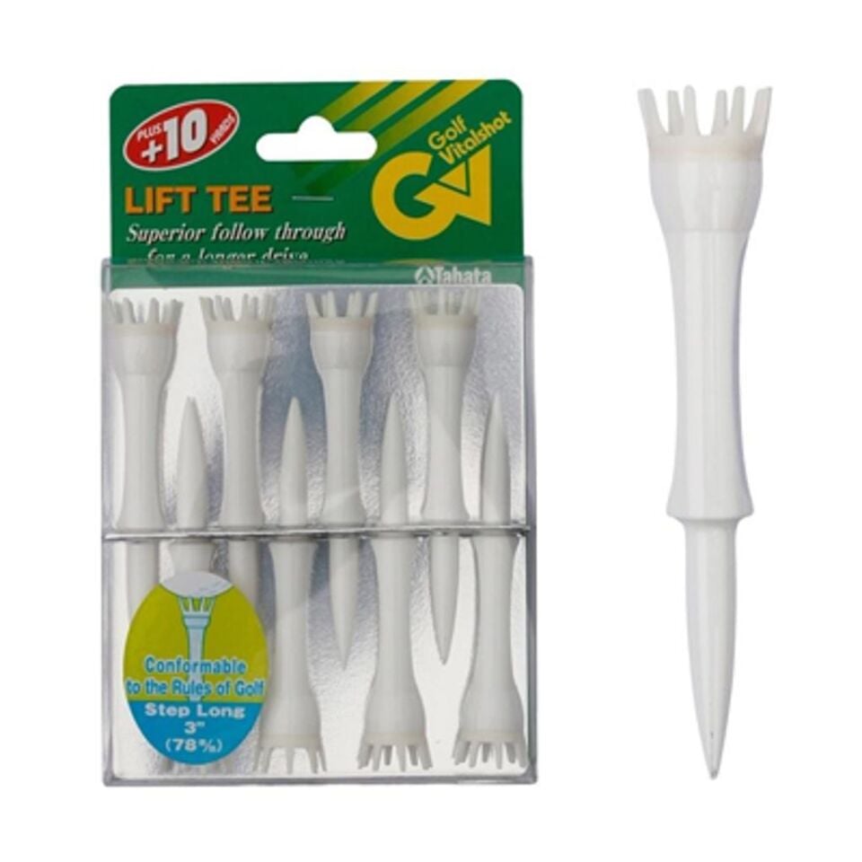 Tabata Golf Vitalshot 78mm 8'li Tee Step Long Beyaz