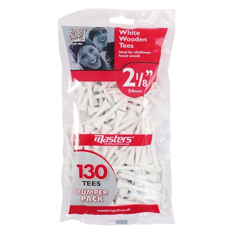 Masters Beyaz Ahşap Tee 54 mm 2 1/8