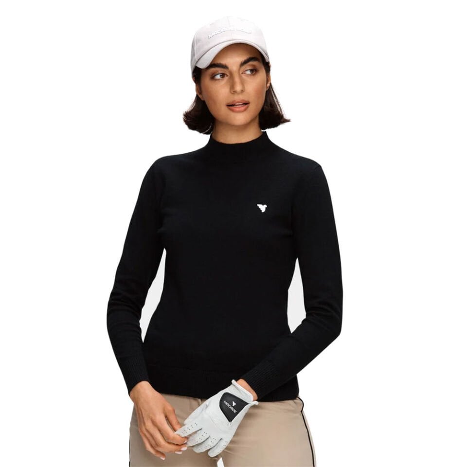 Macade Golf Kadın Siyah Kazak WKN20210304