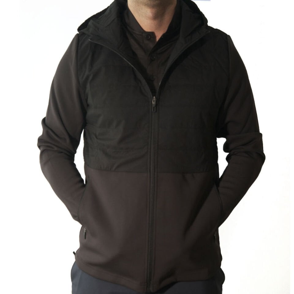 Macade Golf Hooded Hybrid Ceket JA2022082 Siyah