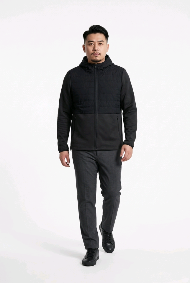 Macade Golf Hooded Hybrid Ceket JA2022082 Siyah