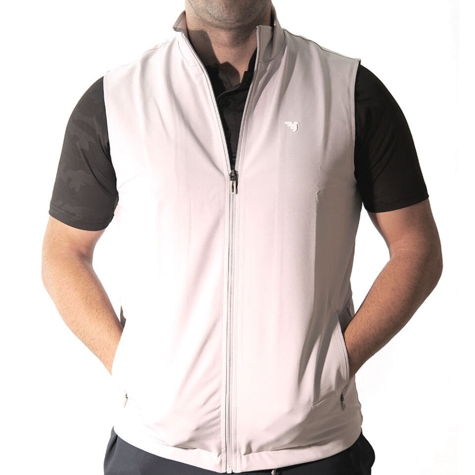 Macade Golf Stretch Wind Yelek JA2022091 Açık Gri