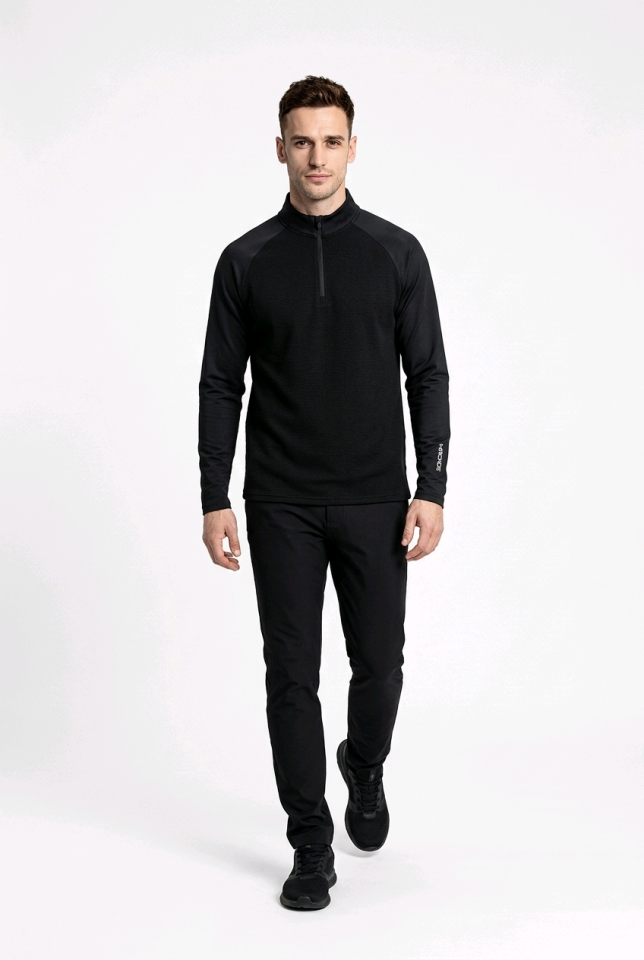 Macade Golf Tech Bomber Zip Erkek SW20211055 Siyah