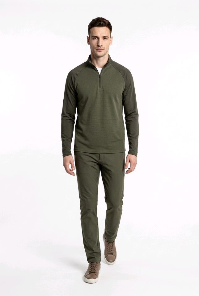 Macade Golf Tech Bomber Zip Erkek SW20220608 Olive
