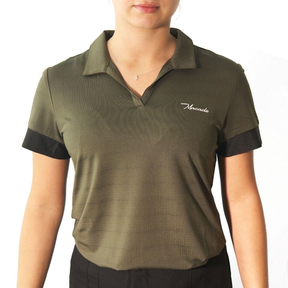 Macade Golf Kadın Parker Open T-Shirt WPO20211132 Olive