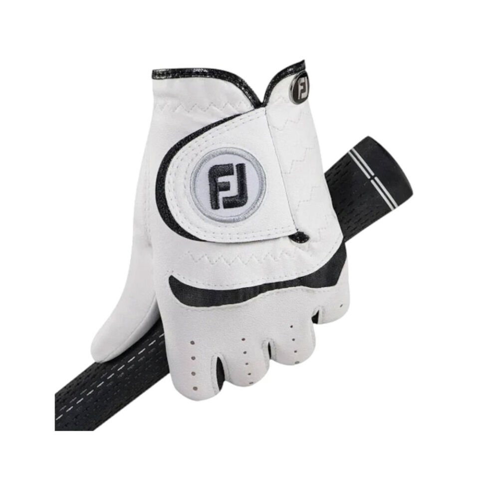 FootJoy Junior 65939 Golf Eldiveni Beyaz/Siyah  Sol ML