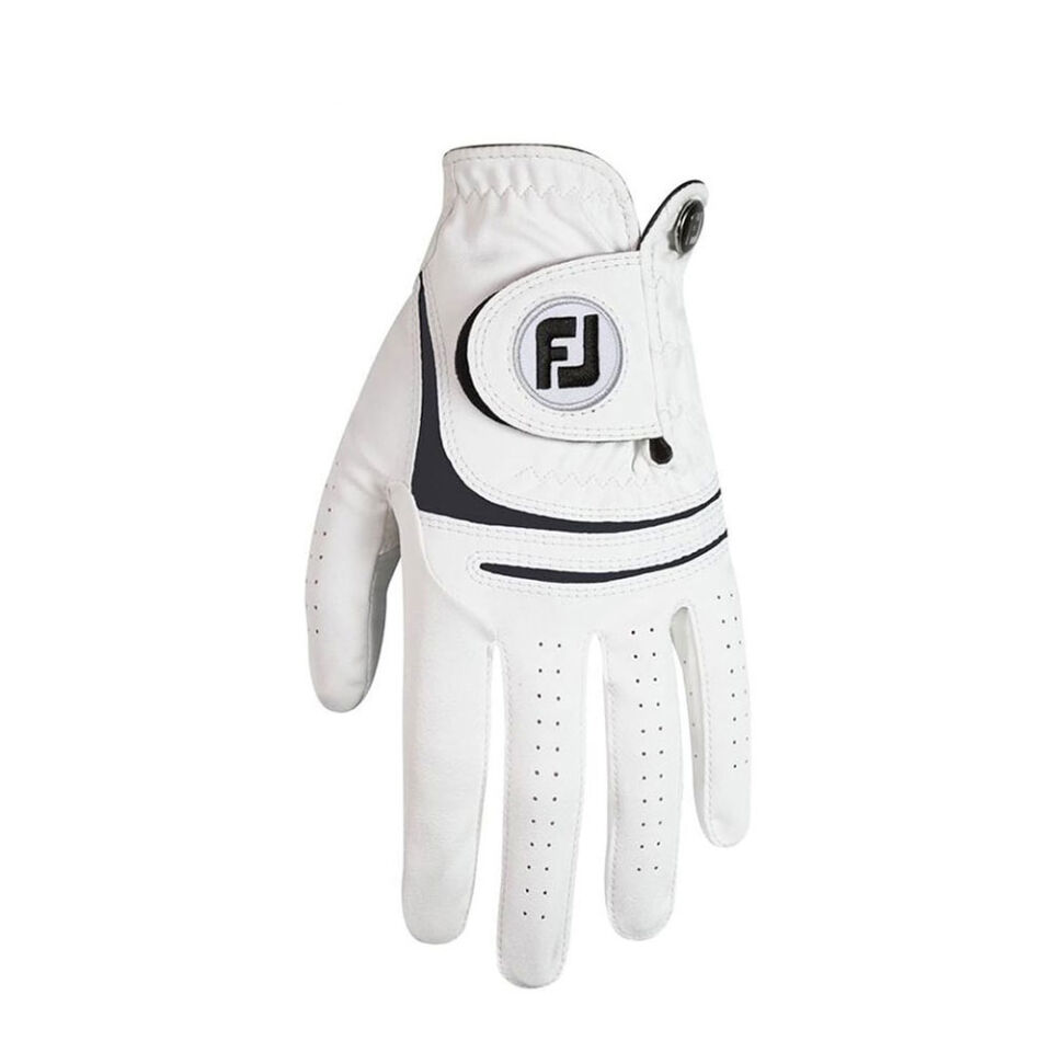 FootJoy 66245 WeatherSof Men's Golf Glove White/Black