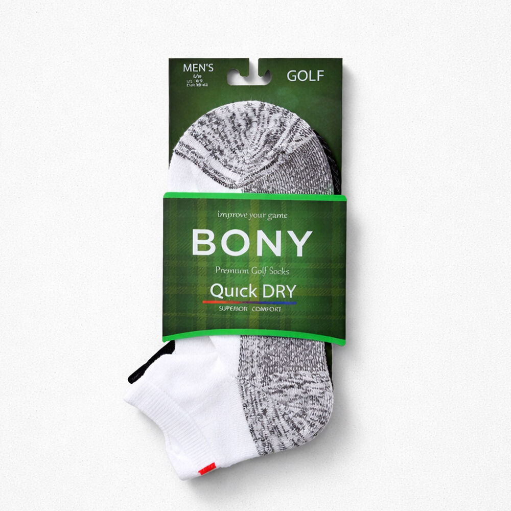 Bony Quick Dry Golf Çorabı Erkek Siyah Beyaz S/M 38-42