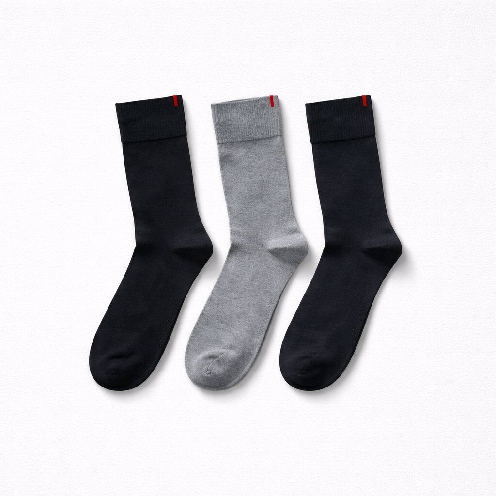 Katia&Bony Harold Bamboo Erkek Çorap 3'lü Lacivert/Siyah/Gri 43-45