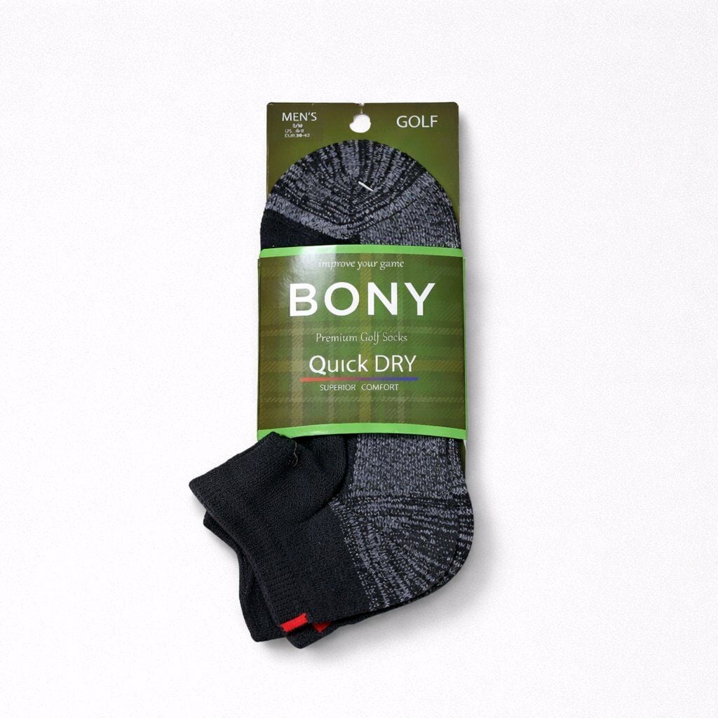 Bony Quick Dry Golf Çorabı Erkek Siyah S/M 38-42