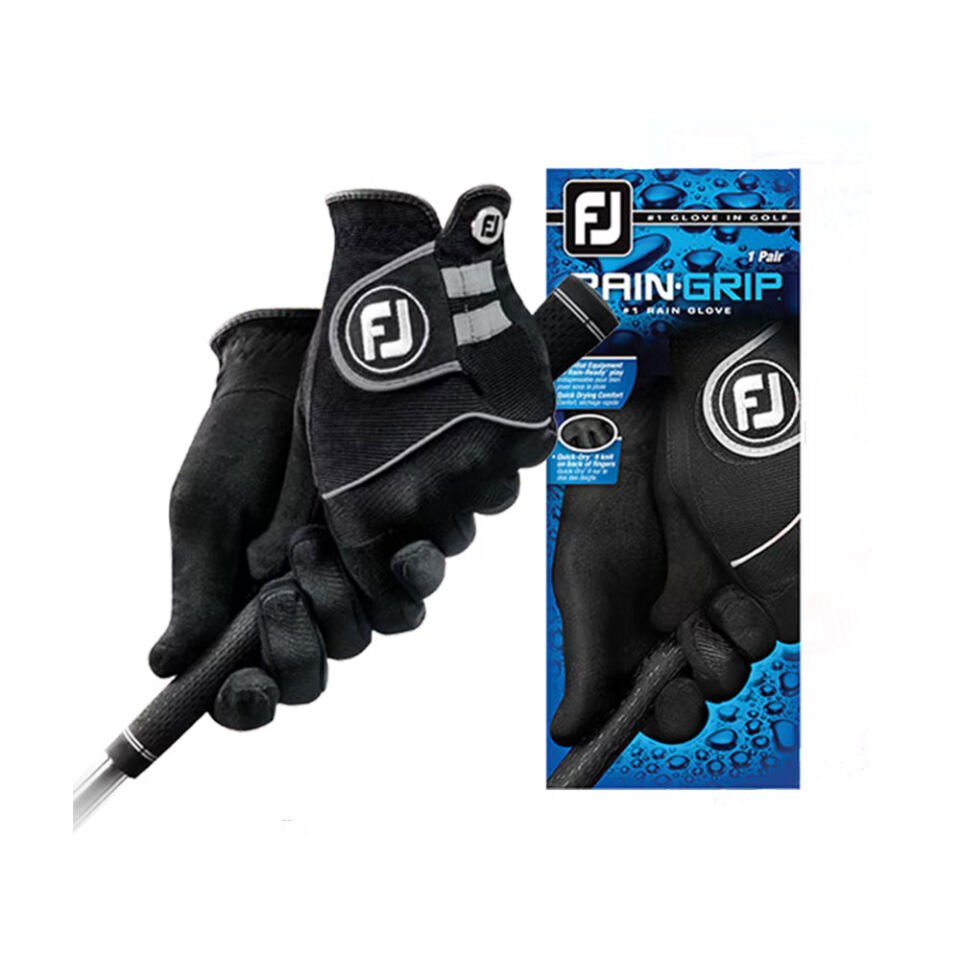 FootJoy 67280E RainGrip Kadın Golf Eldiveni Siyah