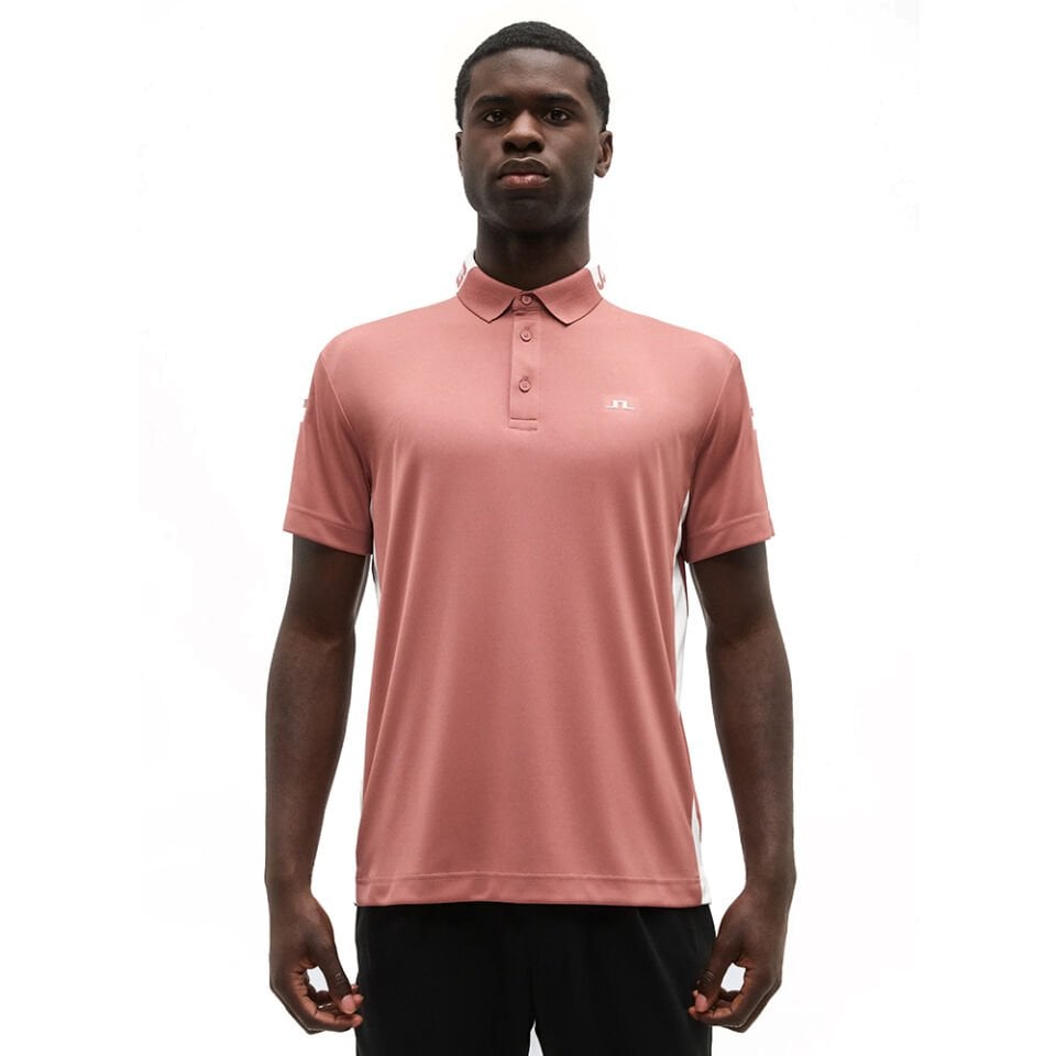 J.Lindeberg Erkek Bo Polo T-Shirt Gül Kurusu 14658E195